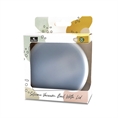 Ciotola in Silicone Con Base a Sottovuoto e Coperchio GREY /confezione/